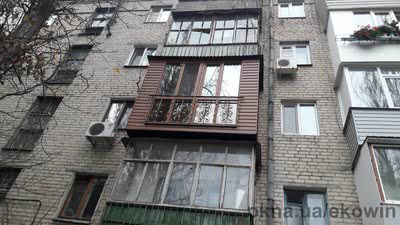 Балкон французский в ламинации "Золотой дуб" —  Балкон французский в ламинации "Золотой дуб" —